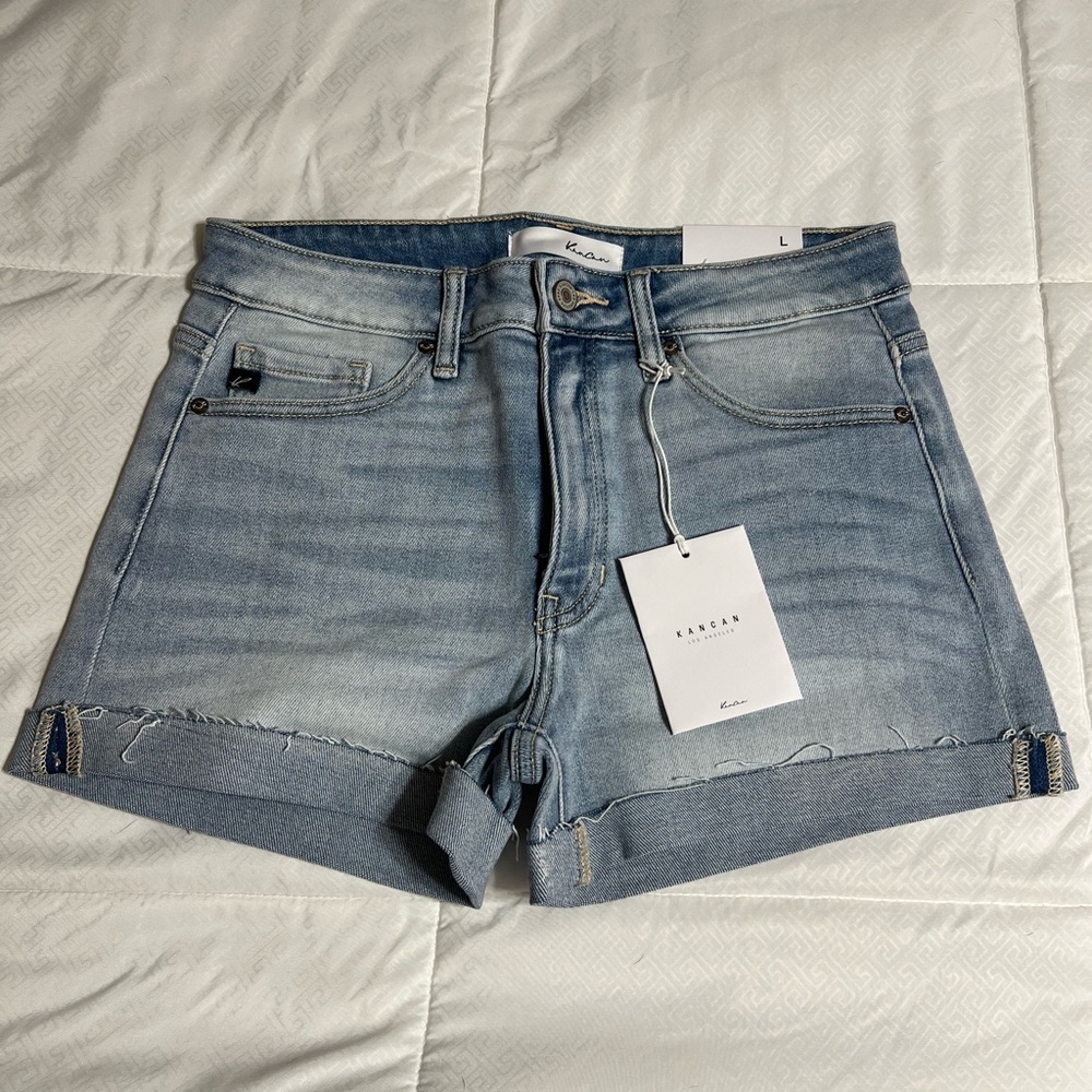 KanCan Light Blue Jean Shorts